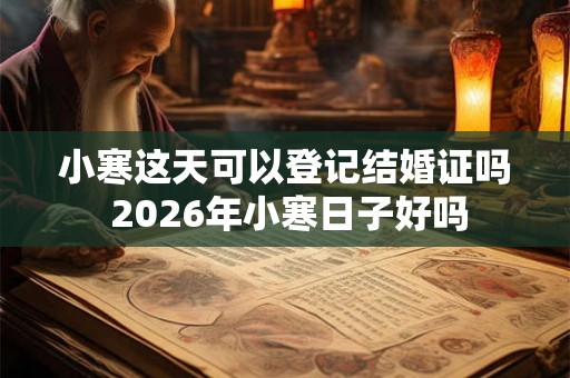 小寒这天可以登记结婚证吗 2026年小寒日子好吗