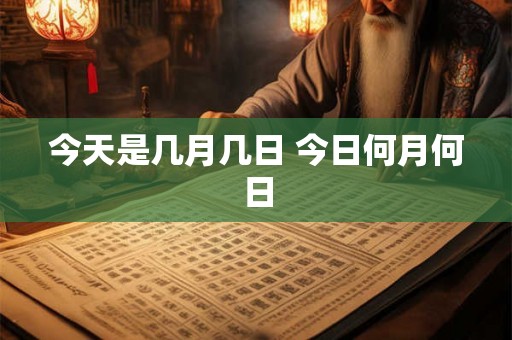 今天是几月几日 今日何月何日