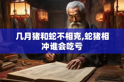 几月猪和蛇不相克,蛇猪相冲谁会吃亏