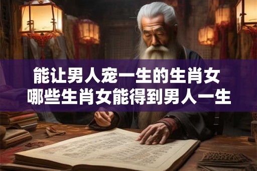 能让男人宠一生的生肖女 哪些生肖女能得到男人一生的宠爱