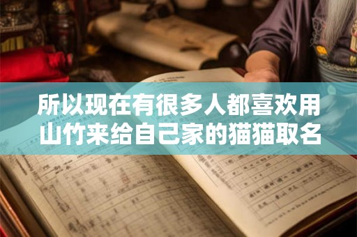 所以现在有很多人都喜欢用山竹来给自己家的猫猫取名字