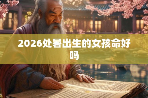 2026处暑出生的女孩命好吗