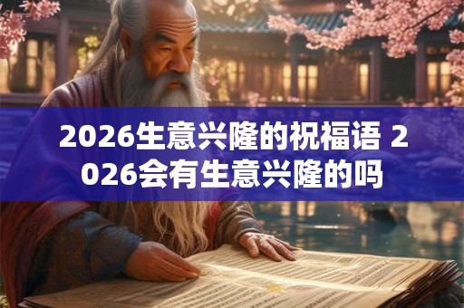 2026生意兴隆的祝福语 2026会有生意兴隆的吗