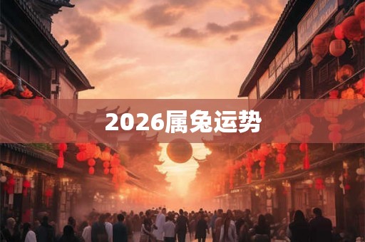 2026属兔运势