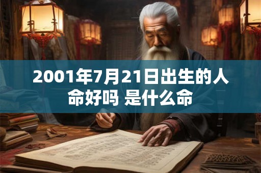 2001年7月21日出生的人命好吗 是什么命