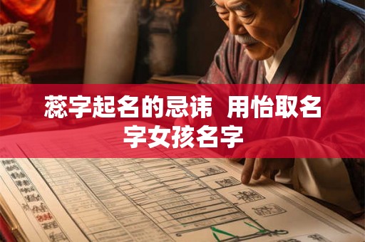 蕊字起名的忌讳  用怡取名字女孩名字