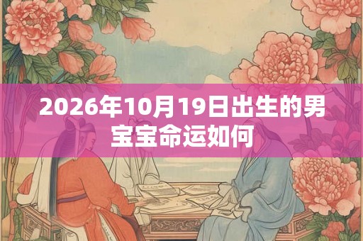 2026年10月19日出生的男宝宝命运如何