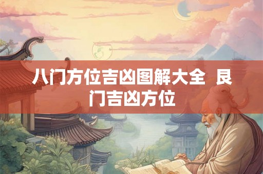 八门方位吉凶图解大全  艮门吉凶方位
