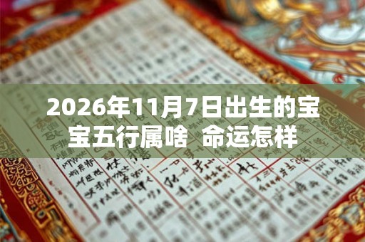 2026年11月7日出生的宝宝五行属啥  命运怎样