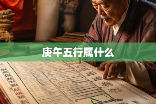 庚午五行属什么 庚午五行属什么
