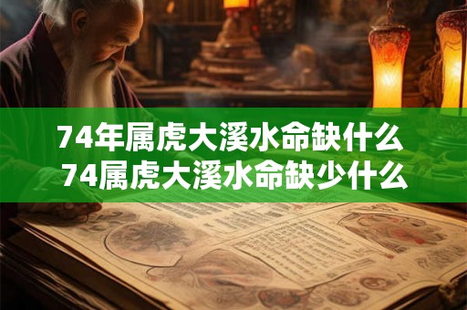 74年属虎大溪水命缺什么 74属虎大溪水命缺少什么
