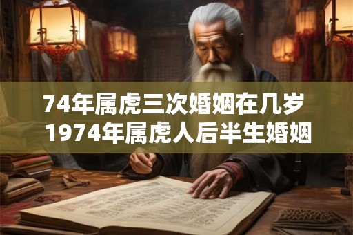 74年属虎三次婚姻在几岁 1974年属虎人后半生婚姻运势如何