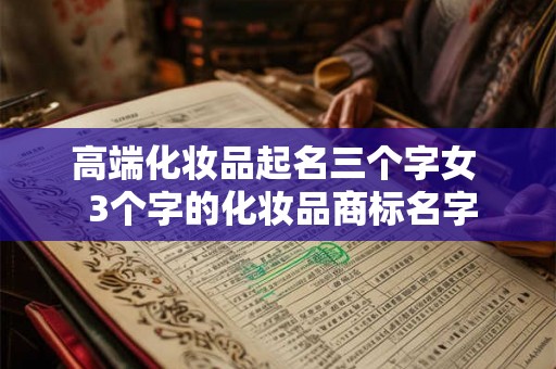 高端化妆品起名三个字女  3个字的化妆品商标名字