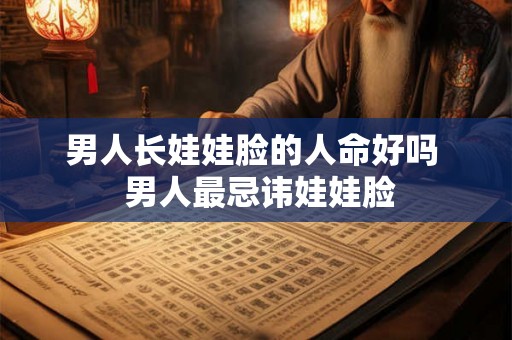 男人长娃娃脸的人命好吗  男人最忌讳娃娃脸