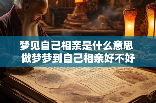 梦见自己相亲是什么意思 做梦梦到自己相亲好不好