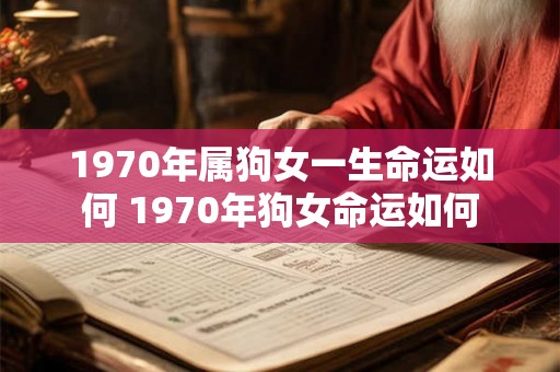 1970年属狗女一生命运如何 1970年狗女命运如何