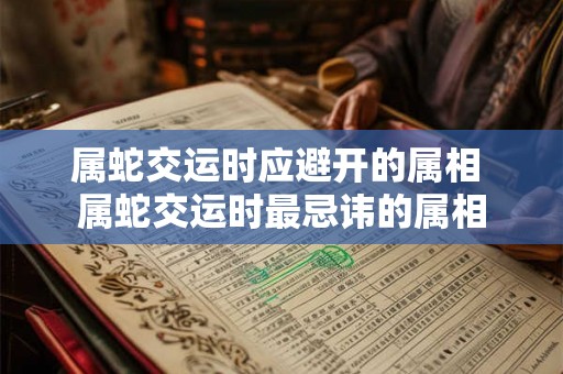 属蛇交运时应避开的属相 属蛇交运时最忌讳的属相
