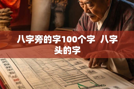 八字旁的字100个字  八字头的字