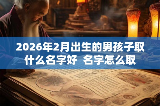 2026年2月出生的男孩子取什么名字好  名字怎么取