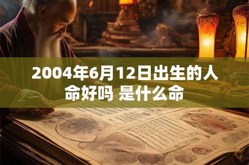 2004年6月12日出生的人命好吗 是什么命 2004年6月12日出生的人命好吗 是什么命