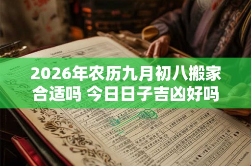 2026年农历九月初八搬家合适吗 今日日子吉凶好吗