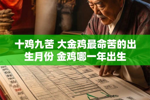 十鸡九苦 大金鸡最命苦的出生月份 金鸡哪一年出生 十鸡九苦 大金鸡最命苦的出生月份 金鸡哪一年出生