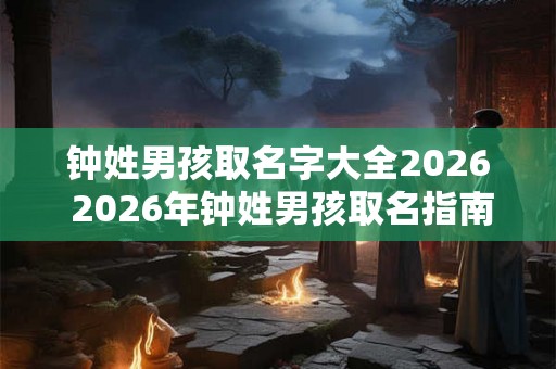 钟姓男孩取名字大全2026 2026年钟姓男孩取名指南
