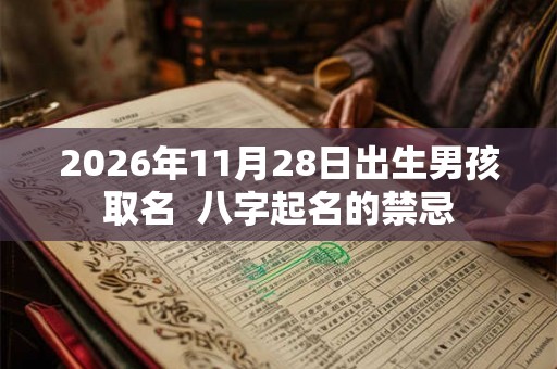 2026年11月28日出生男孩取名  八字起名的禁忌