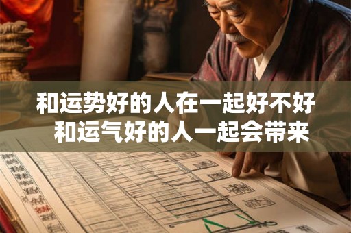 和运势好的人在一起好不好  和运气好的人一起会带来好运