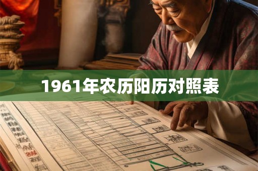 1961年农历阳历对照表