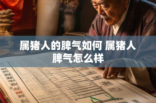 属猪人的脾气如何 属猪人脾气怎么样