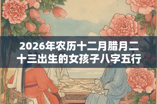 2026年农历十二月腊月二十三出生的女孩子八字五行取名宝典 2026年农历十二月腊月二十三出生的女孩子八字五行取名宝典