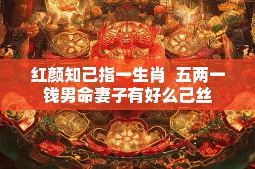 红颜知己指一生肖  五两一钱男命妻子有好么己丝
