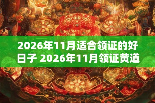2026年11月适合领证的好日子 2026年11月领证黄道吉日查询