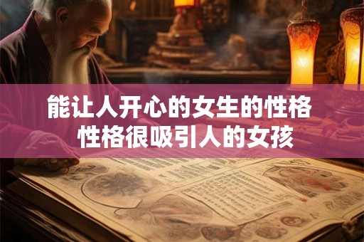 能让人开心的女生的性格  性格很吸引人的女孩