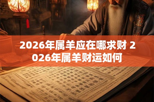 2026年属羊应在哪求财 2026年属羊财运如何