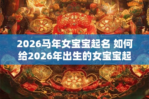 2026马年女宝宝起名 如何给2026年出生的女宝宝起一个好听的马年名字