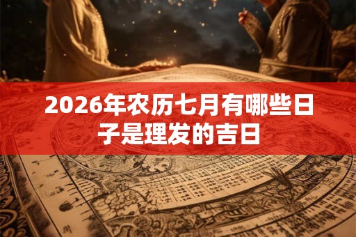 2026年农历七月有哪些日子是理发的吉日