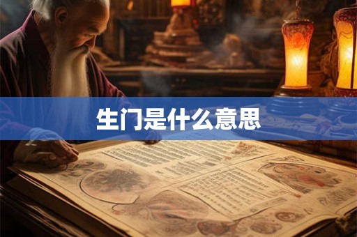 生门是什么意思