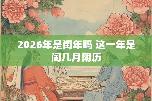 2026年是闰年吗 这一年是闰几月阴历