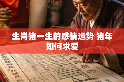 生肖猪一生的感情运势 猪年如何求爱