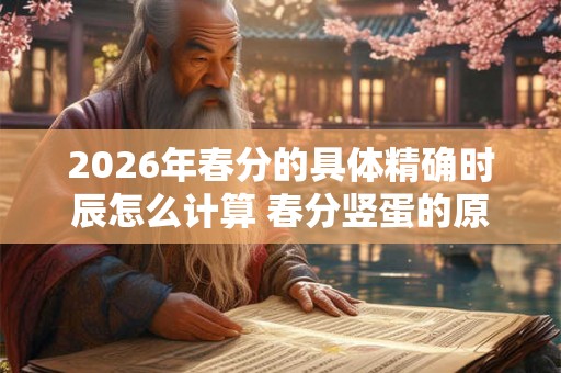 2026年春分的具体精确时辰怎么计算 春分竖蛋的原理介绍