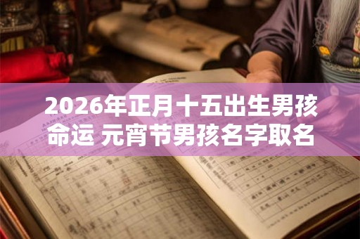 2026年正月十五出生男孩命运 元宵节男孩名字取名 2026年正月十五出生男孩命运 元宵节男孩名字取名