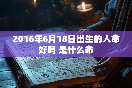 2016年6月18日出生的人命好吗 是什么命