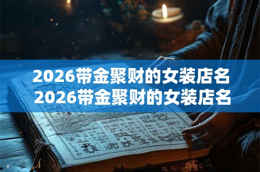 2026带金聚财的女装店名 2026带金聚财的女装店名 2026带金聚财的女装店名 2026带金聚财的女装店名