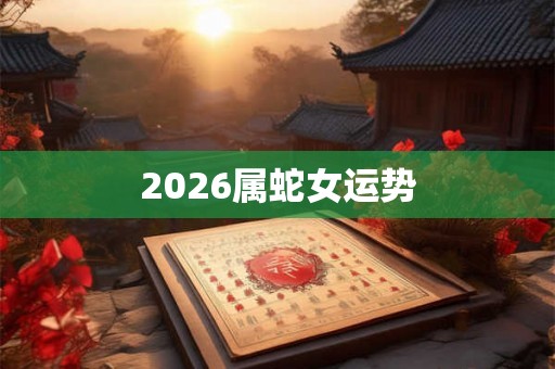 2026属蛇女运势