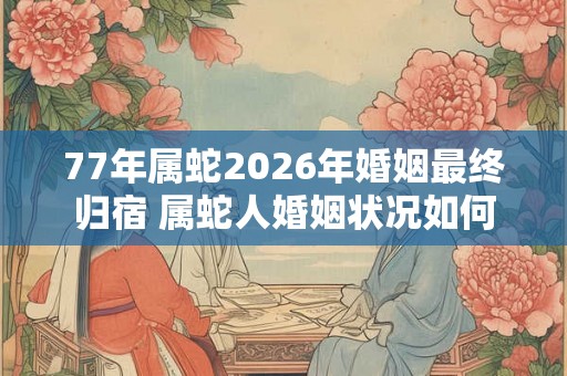 77年属蛇2026年婚姻最终归宿 属蛇人婚姻状况如何