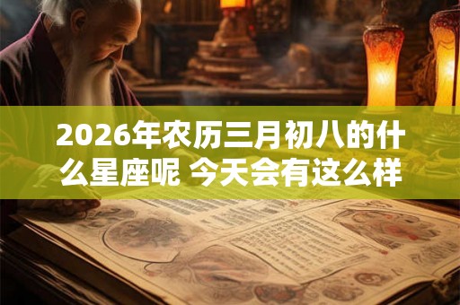 2026年农历三月初八的什么星座呢 今天会有这么样的财运呢 2026年农历三月初八的什么星座呢 今天会有这么样的财运呢