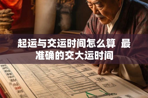 起运与交运时间怎么算 最准确的交大运时间 起运与交运时间怎么算 最准确的交大运时间
