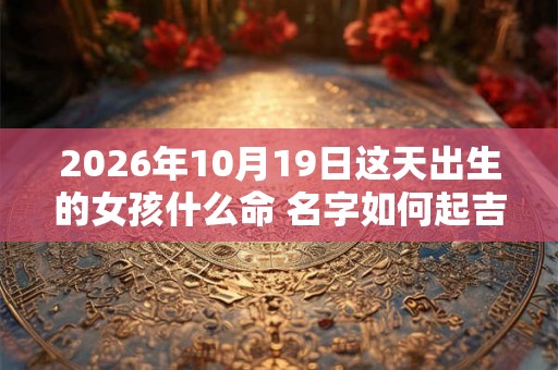 2026年10月19日这天出生的女孩什么命 名字如何起吉利